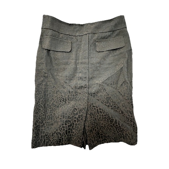 Ann Taylor Dresses & Skirts - Ann Taylor Skirt Size 2 Brown Leopard‎ With Faux Pockets Wool